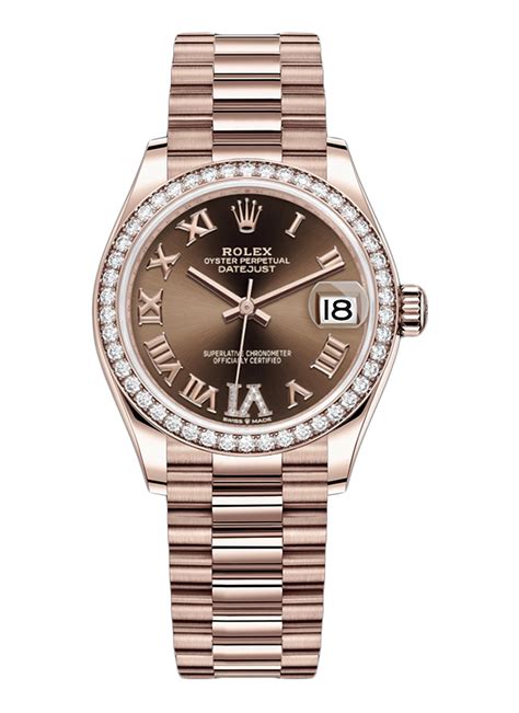 rolex 31mm rose gold diamond|Rolex datejust price.